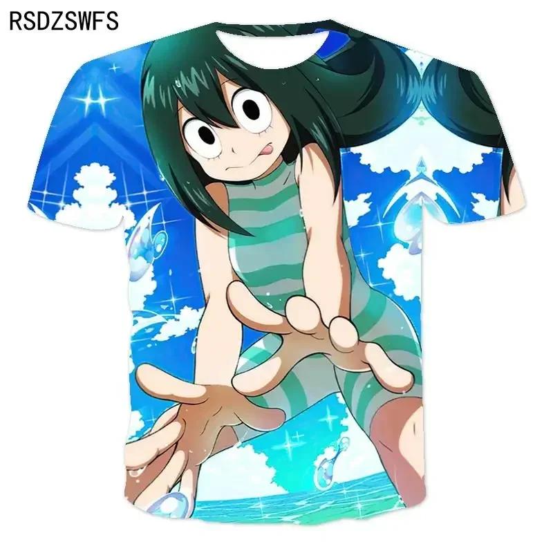 My Hero Academia Boku No Hero Academia 3D-Druck T-Shirt Herren Damen Kinder Anime Streetwear Kurzarm Junge Mädchen Kinder Tops T-Shirt