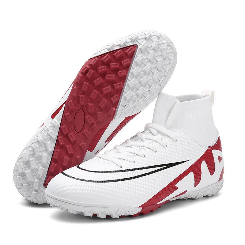 Large size 45 46 47 48 football shoes high top spikes grass sports training shoes