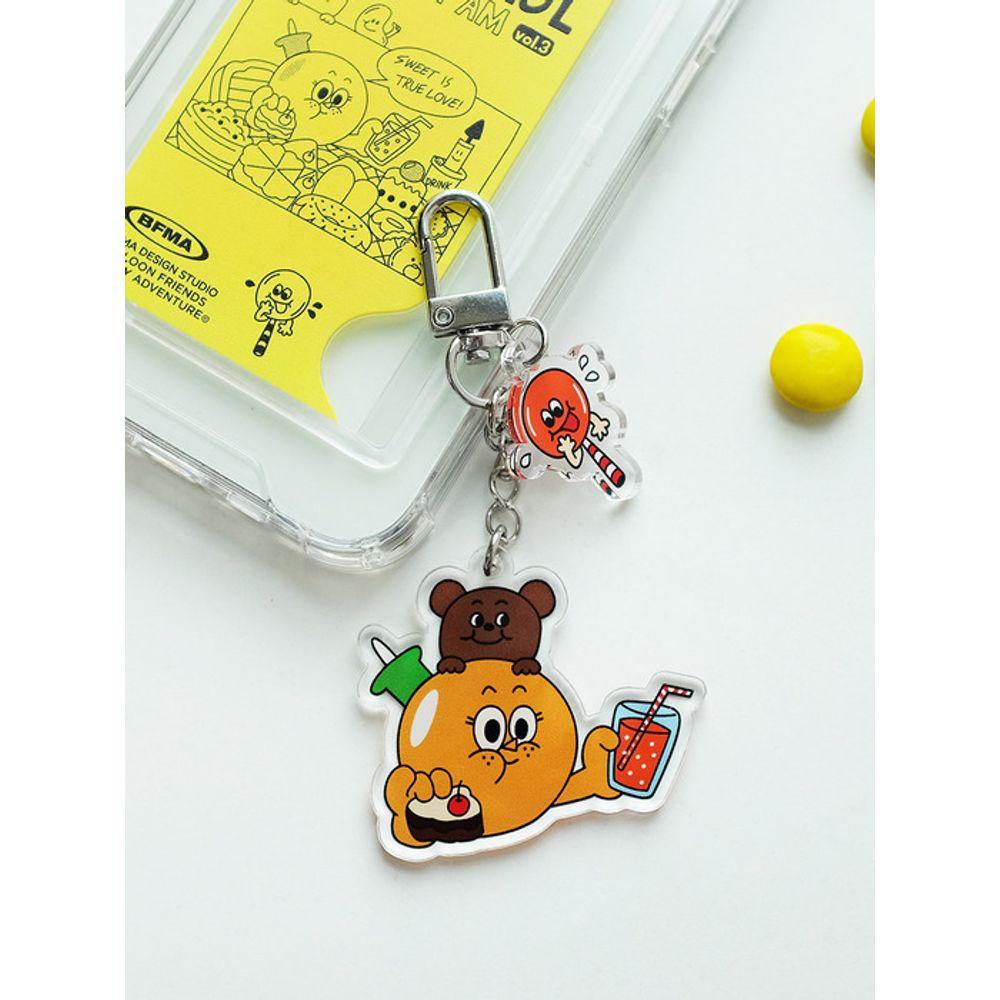 

BALLOON FRIENDS MESSY ADVENTURE Acrylic Keychain - Sweet Is True Love Sweet is true love