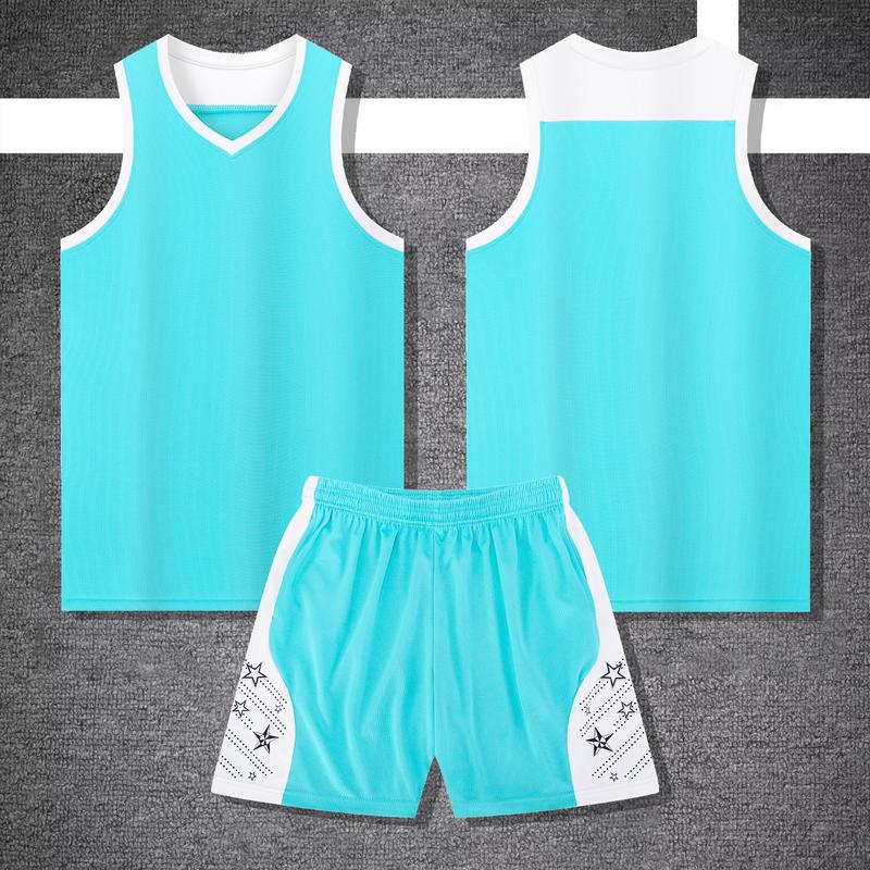 College Basketball Training & Competition Jersey Set - Breathable & Sweat-Absorbing