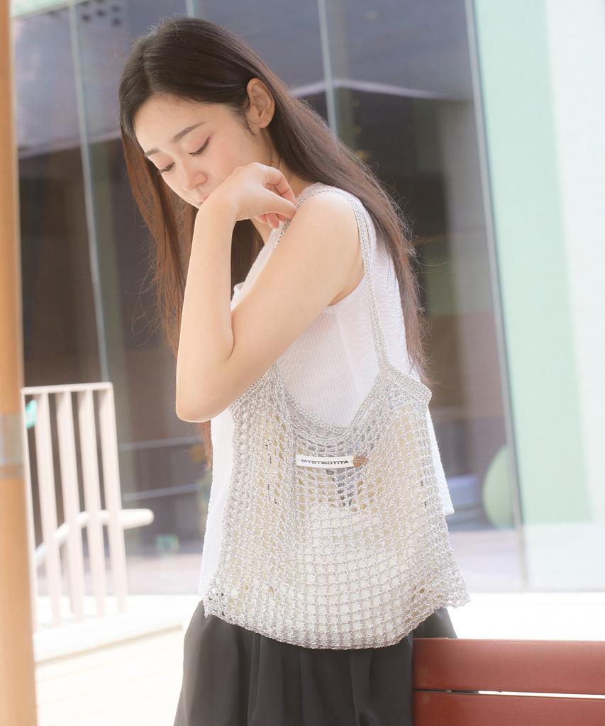 Mystikotita Flat Metal Net Bag - 2 Colors