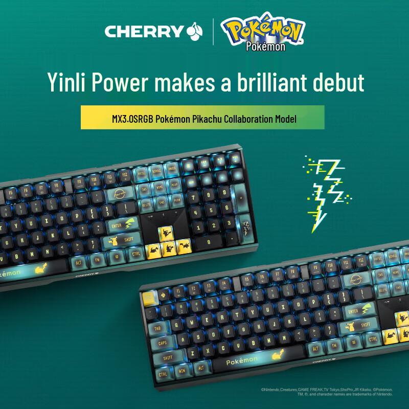 

CHERRY MX3.0S Wireless Mechanical Keyboard Pokemon Edition