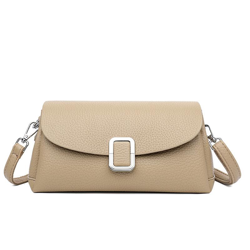 Simple Women's Bag, Single-shoulder Bag, Fashionable PU Soft Leather Underarm Bag, Trendy Hand-held Crossbody Bag