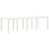 Garden Dining Set 11 Pcs White Polypropylene
