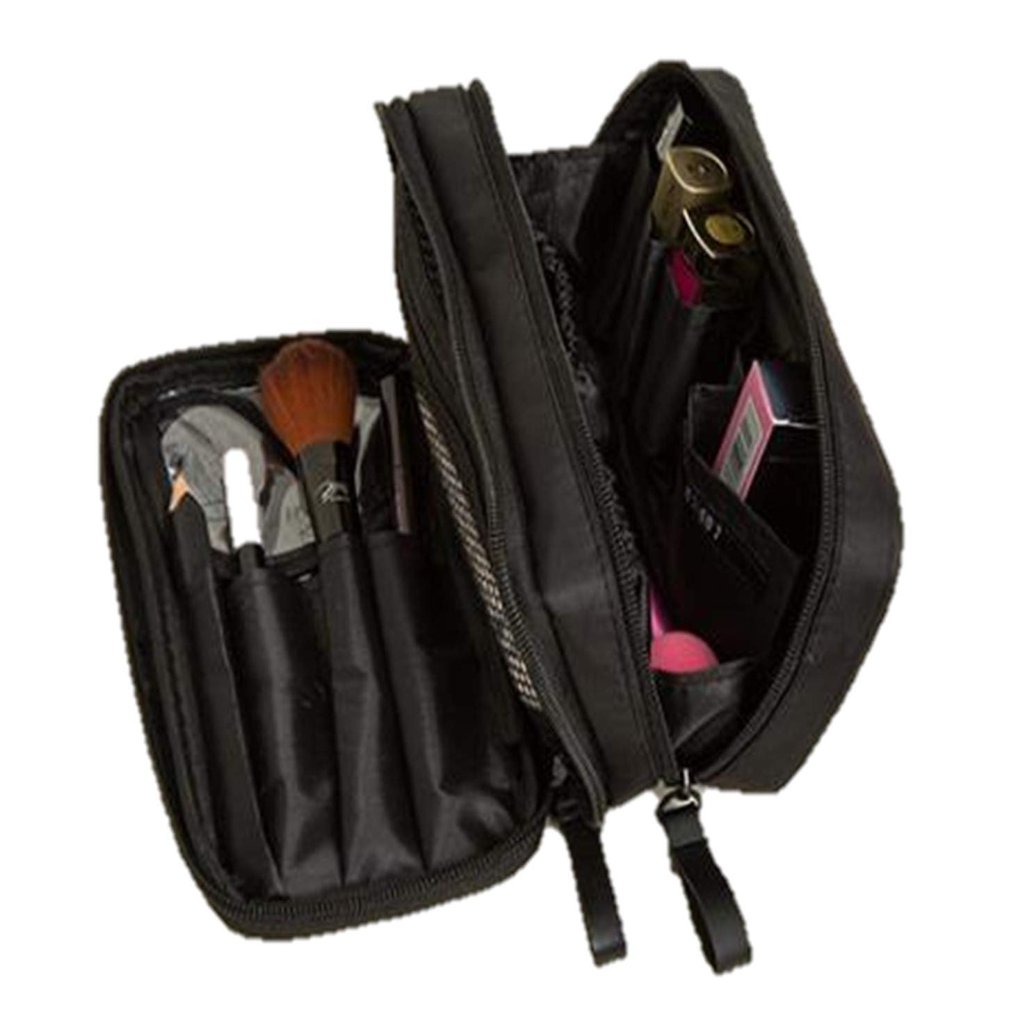 

Макияж Большой с Кистью Косметика Мелкий Предмет Косметика [Crane Beauty] Косметичка, Вместимость, Компактный, Держатель, Косметичка, Разделитель, Функциональный, Двухслойный, Хранение, чёрный