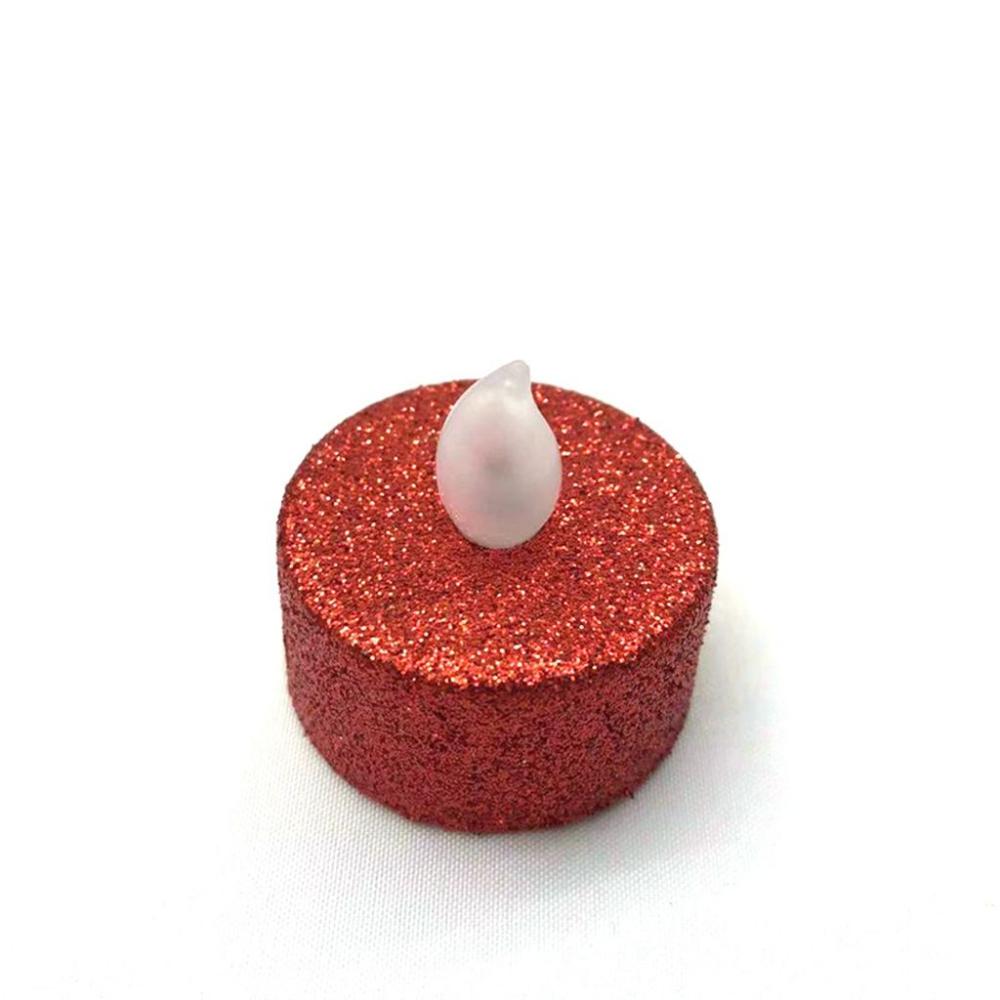 Powered with Glitter Diwali Candles Mini Flameless Candles Home Decor Tea Lights Candle LED Lamp