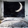 Starry Sky Moon Landscape Tapestry Room Aesthetic  Wall Hanging Art Background Cloth Bedroom Dormitory Home Decoration