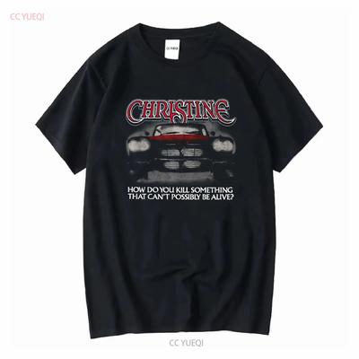 Neues Christine John Carpenter Stephen King Schwarzes T-Shirt Größe S 2XL vintage Gewaschen Herren Vielseitig Dehnbar Designer Kleidung