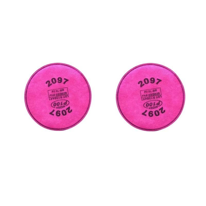 2097 Particulate Filter,Installed On 2097 Filters Retainer,Replacement for 6000 6200 6800 7000 7502 FF-4 Series,Filters Against Dust,Pink