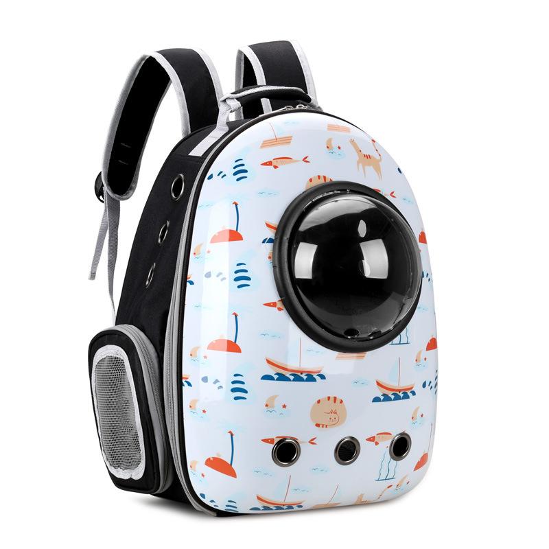 

Кошачья сумка-переноска, сумка для переноски домашних животных на открытом воздухе, рюкзак, дышащая, портативная, дорожная, прозрачная, симпатичная сумка для кошек и собак
