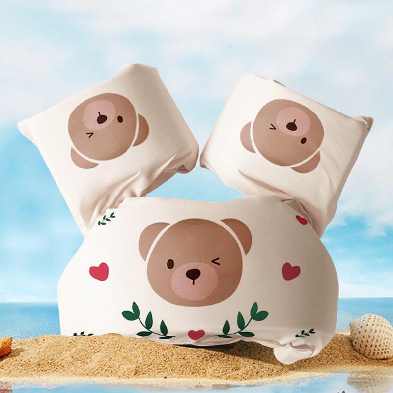 Children's Inflatable Little Rabbit Swim Ring with Double Airbag and Thickened Float Sleeves