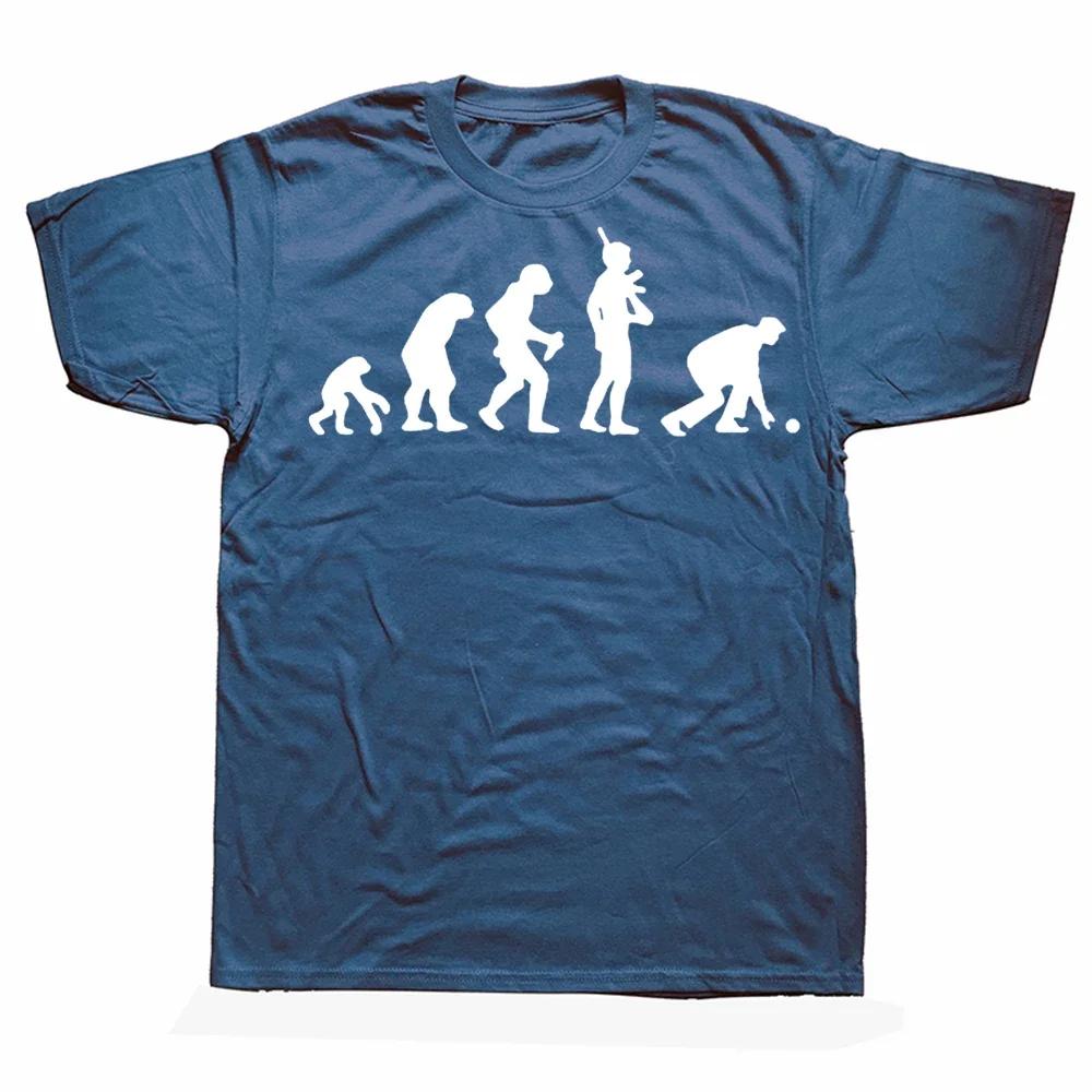 Novelty Awesome Evolution Of Lawn Bowls T shirt Bowling Streetwear Short Sleeve Birthday Gift Summer Style T-shirt Mens Clothing