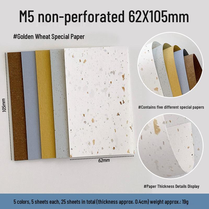 Smíšený Speciální Papír Vlny M5A6perA7 Kroužkový Diář Stránky Diáře Poznámkový Blok Materiál