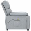 Vidaxl Massage Armchair, Light Gray, Fabric Upholstered