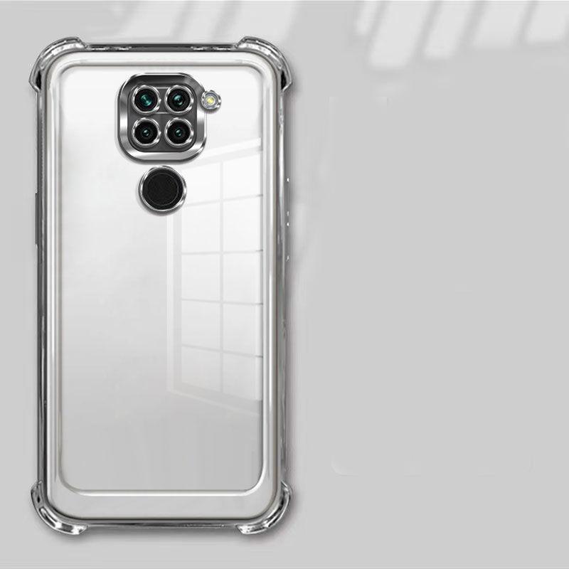 For Xiaomi Redmi Note9 4G Case Redmi Note 9 Phone Case Shiny Glitter Plating Silicone Camera Lens Soft Back Cover