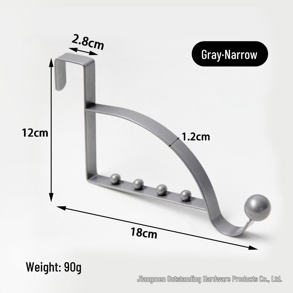 Creative Non-Slip Over-the-Door Hook Coat Rack Without Drilling