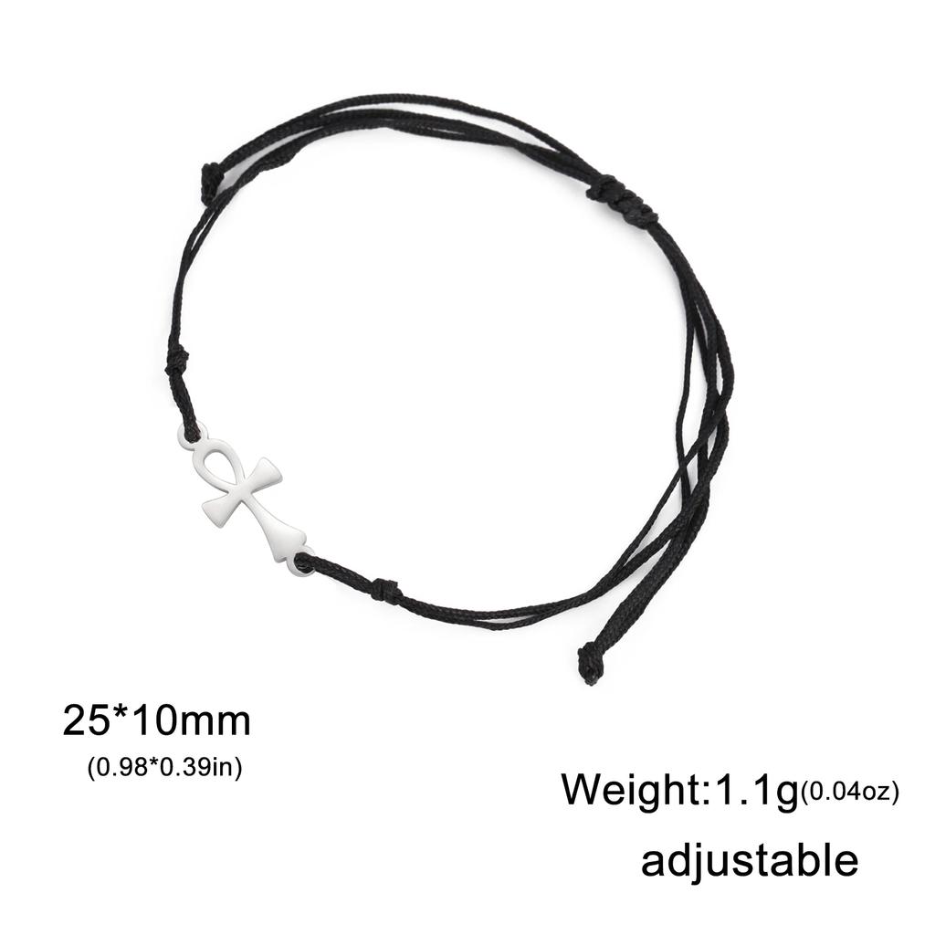 Cazador Amulet Egypt Ankh Cross Charm Bracelets for Women Stainless Steel Egyptian Cross Hand Bracelet Vintage Jewelry Gift 2026