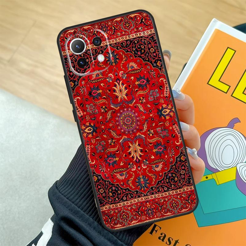 Persian rug art Case For Xiaomi 15 14 13 Ultra 11T 12T 13T 14T Pro POCO X7 X3 X5 X6 Pro F5 F6 F7 Pro Coque