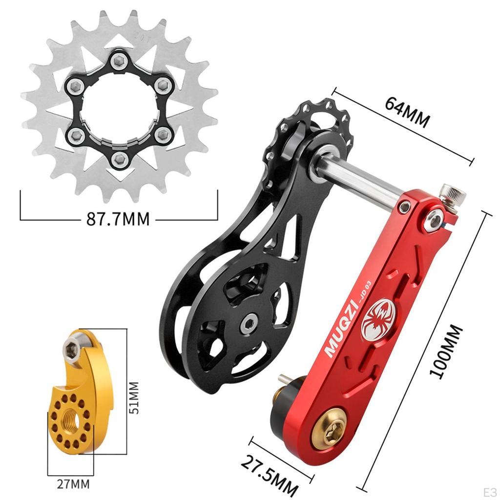 Upgrade-Set für Singlespeed-Fahrräder mit Kettenspannern und Distanzstücken