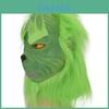 Lustige Plüsch Grüne Weihnachtsmaske Party Cosplay Kostüm Zubehör Für Erwachsene