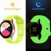20mm Glow Luminous Silicone Strap For Samsung Galaxy Watch Band 6/5/4/5 Pro Sports Bracelet for Amazfit Bip/U/S/lite Correa Belt
