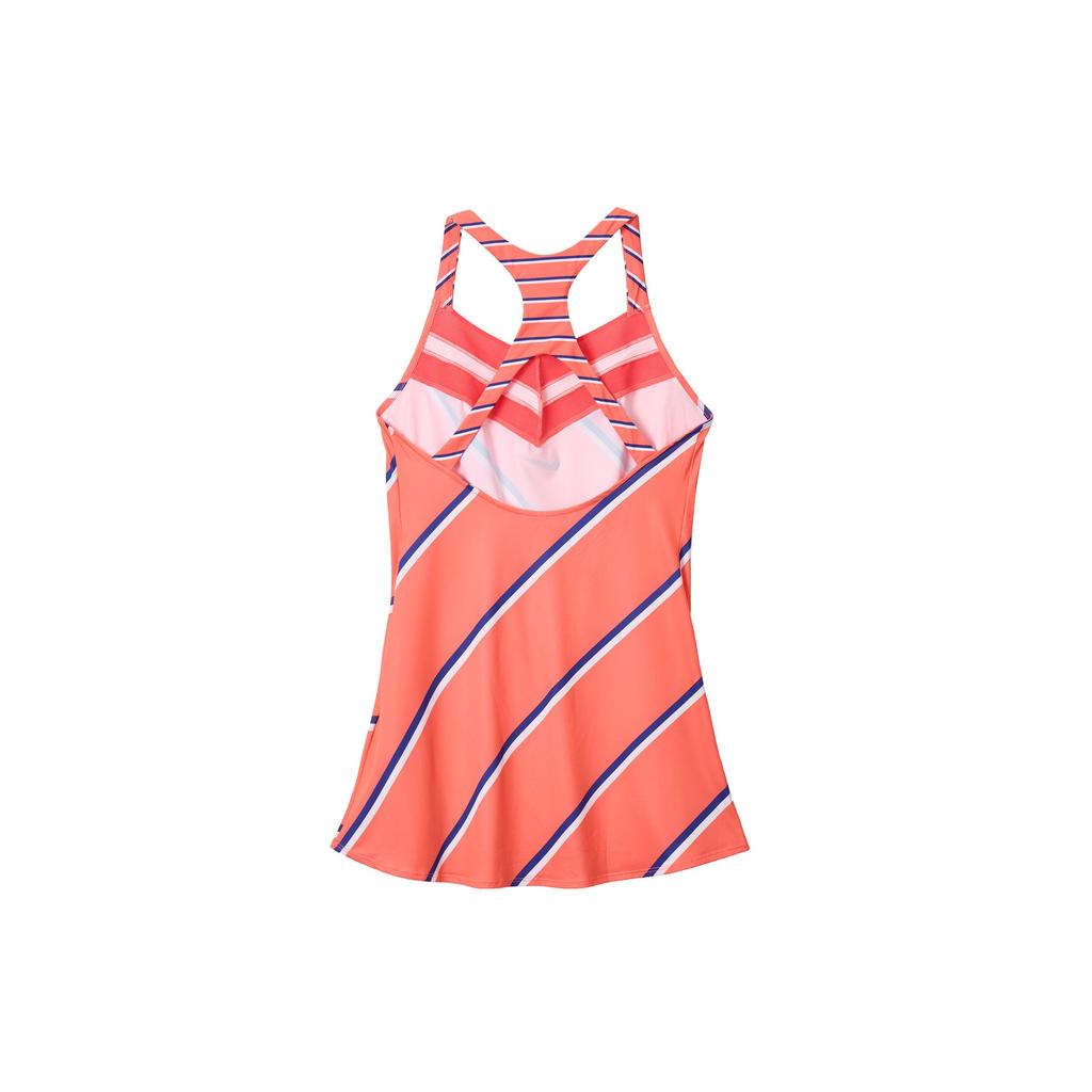 Nike Logo Print Tennis Badminton Sportkleid Damen Kleider Orange Rot CI9227-644