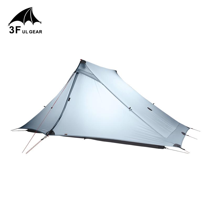 3F UL GEAR LanShan 2 Pro 2 Person Outdoor Ultralight Camping Tent 3 Season Professional 20D Nylon Both Sides Silicon Tent