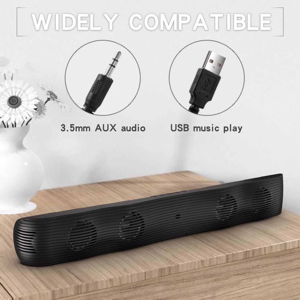 BS-21 BT Speaker Computer TV Audio Music/Movie/News Mode Selectable Support TF card/U Disk 2000mAh