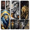 Cross Pattern Bicolor Lion Phone Case Cover for Google Pixel 10 9 8 7 6 9A 8A 7A 6A Pro Shockproof Soft TPU 9 Pro XL Shell Capas