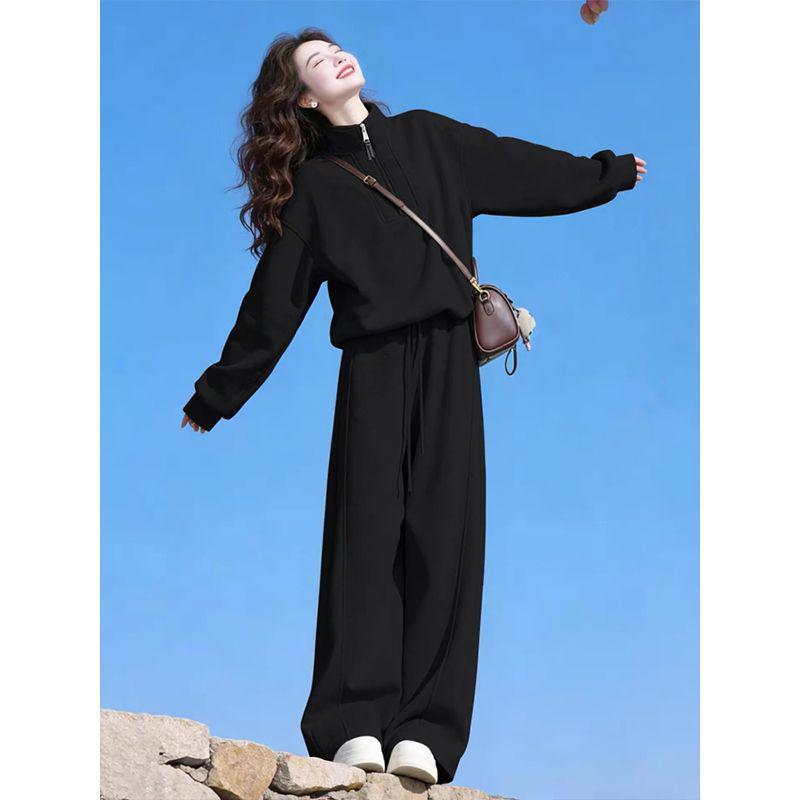 Women's Trendy Loose-Fit Two-Piece Set - Spring/Autumn Korean Style Casual Wear