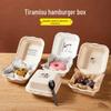Disposable Tiramisu & Burger Takeout Box Set