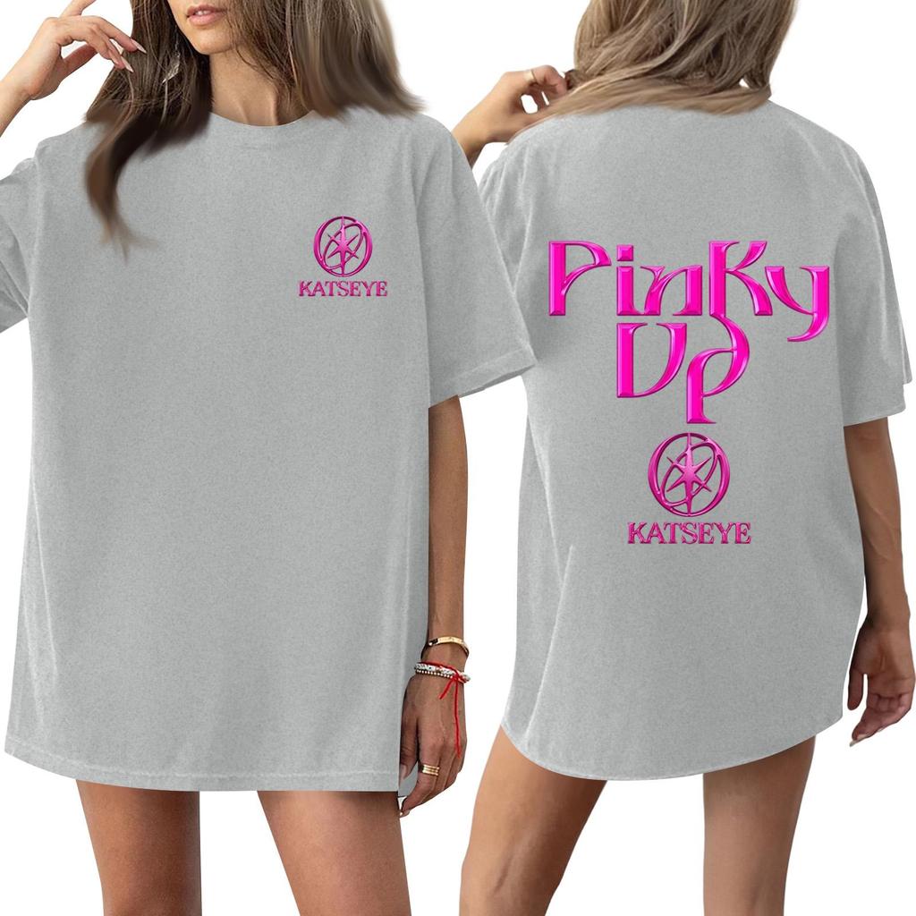 Womens Short Sleeve Casual Loose Fit Letter Print T Shirt Crew Neck Comfortable Everyday Wear Top