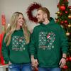 Fashion Casual Outfit Sweatsuit Long Sleeve Top Printed Hooded Sweatshirt Matching Couple Set For Him And Her