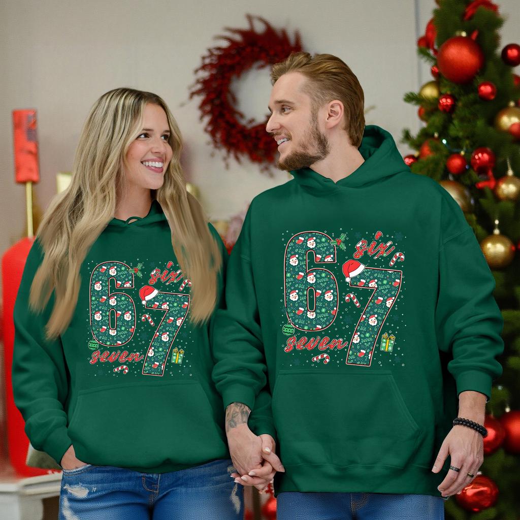 Fashion Casual Outfit Sweatsuit Long Sleeve Top Printed Hooded Sweatshirt Matching Couple Set For Him And Her