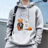 "Halloween Bear"Men's Casual Hoodies Fleece Hip Hop 250g/m² Solid Pullover Sweatshirt Men Sportswear Clothing Sweatshirt Men's Clothing