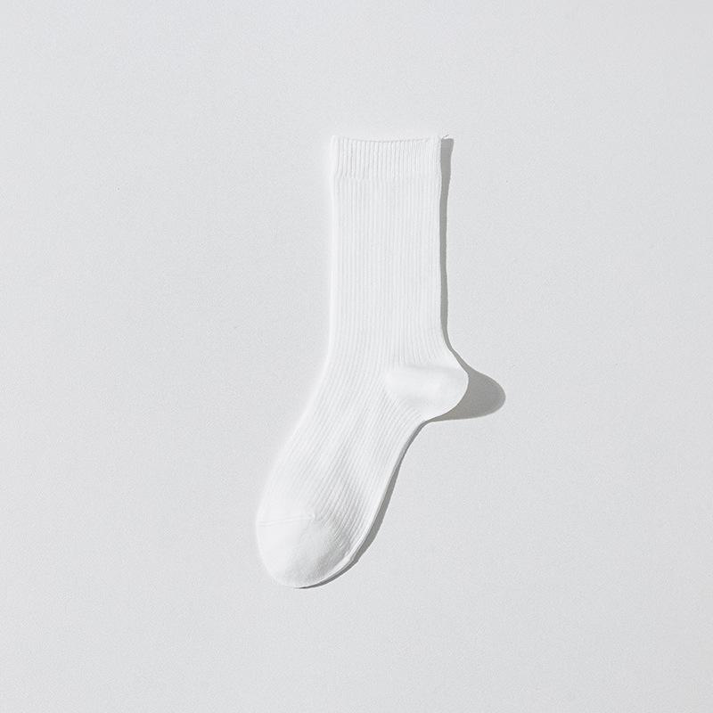 

Женские летние тонкие спортивные бесшовные носки-трубы из хлопка 1 pair белый