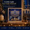 Plastic Art Material DIY Hanukkah Pearl Kit, 3D Mosaic Bead Craft Set, Creative Home Decor Making Kit Ritual Activity for Traditional Holiday