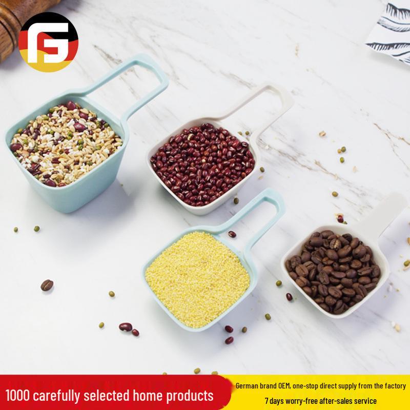 

Plastic Measuring Spoon and Cup Set (4 Pieces), Multi-Functional Food-Grade Baking and Coffee Tools