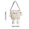 2-in-1 Vehicle Trash Bin Plush Auto Seat Back Storage Bag Car Mounted Tissue Box  Women