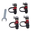 4Pcs Tire Deflator Kit Aluminum Alloy Car Tire Pressure Relief Valve Supports Adding Tire Pressure Sensor