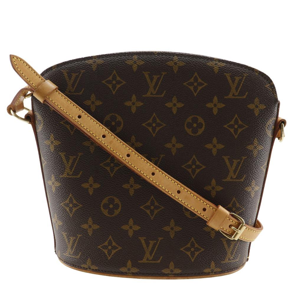 

LOUIS VUITTON Drouot Shoulder Bag M51290 Brown Monogram canvas Women Used