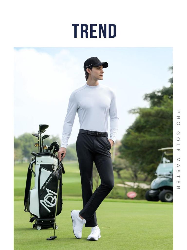 PGM2026 Men's Long Sleeve Golf Base Layer - Stretchable, Soft Spring/Summer Top