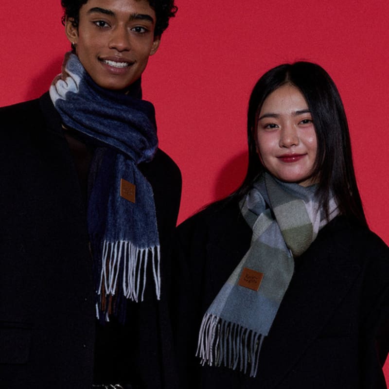 RECLOW 100% Cashmere Muffler 31 Types