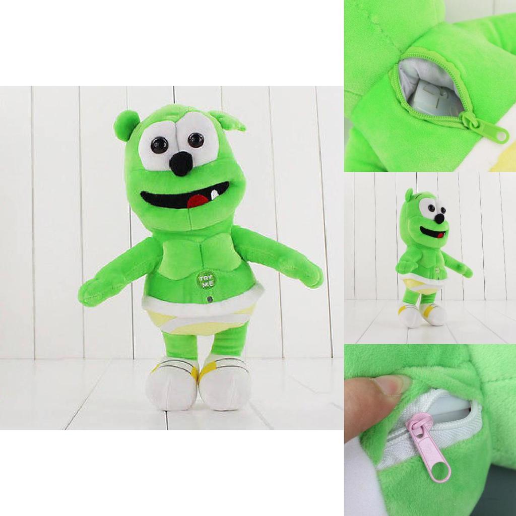 Adorable Singing Gummy Bear Plush Toy Soft Stuffed Animal Doll Perfect Gift For Kids