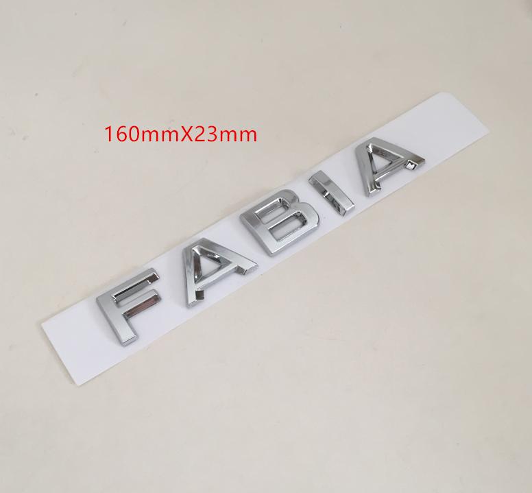 1pc 3D ABS for Octavia Superb RAPID FABIA KAMIQ KODIAQ YETI Car Emblem Letter Badge Rear Tail Trunk Sticker Decal for SKODA