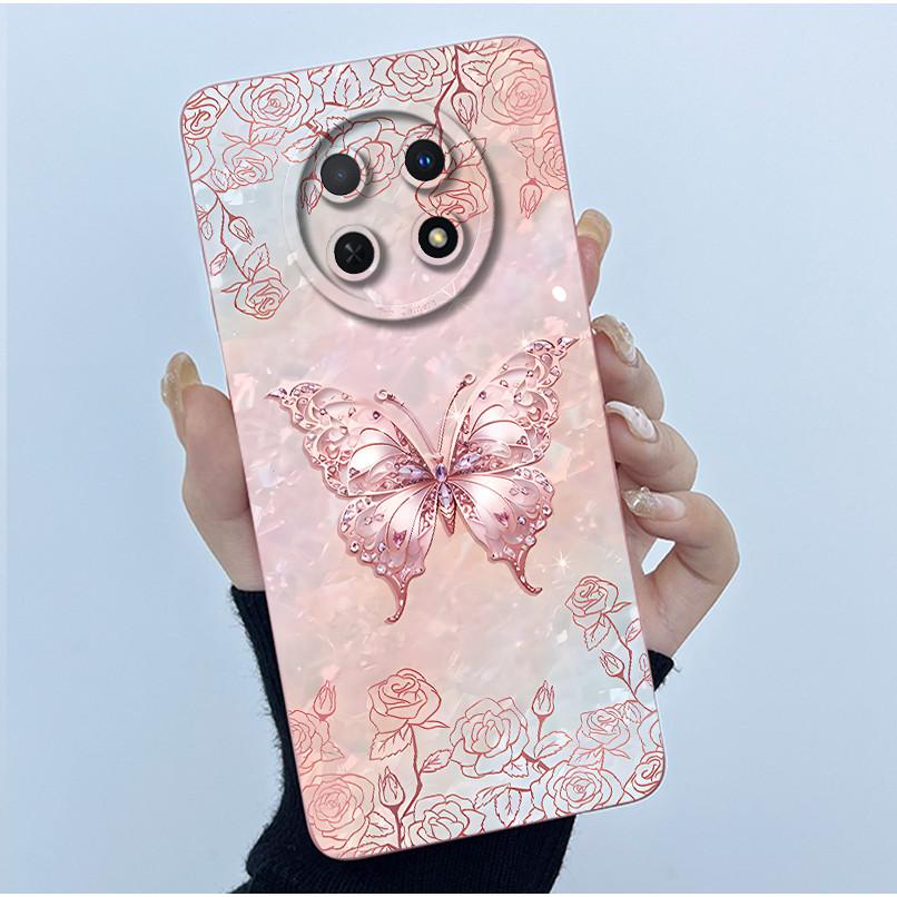 Case For Huawei Nova 14i Phone Case Coque Simplicity Oil Painting Flowers Silicone Soft Back Cover For Huawei Nova14i 14 I Funda