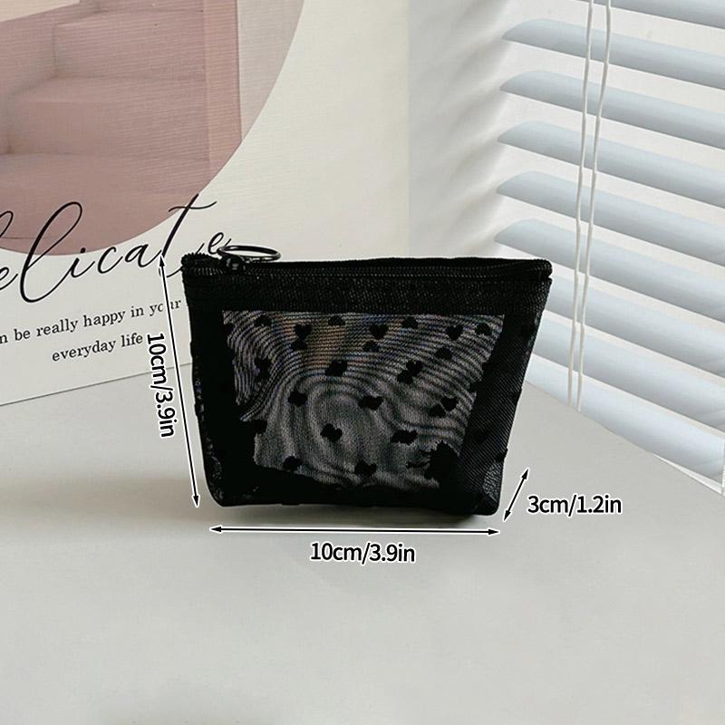 

Женская сетчатая косметичка, прозрачные косметички, дорожные сумки для хранения косметики, органайзер для туалетных принадлежностей на молнии, переносной футляр для помады