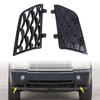 1 Pair Black ABS Car Front Bumper Side Vent Grille Covers (Left & Right).
