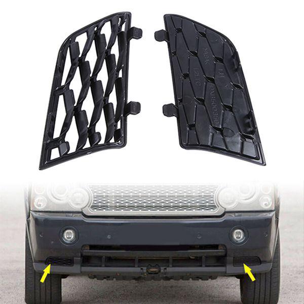 1 Pair Black ABS Car Front Bumper Side Vent Grille Covers (Left & Right).