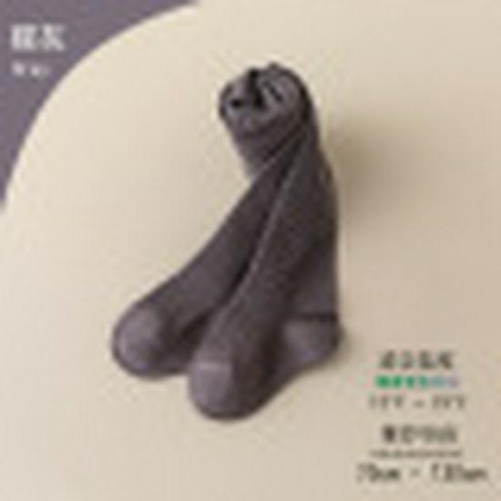 Winter Velvet Thickened Tights with Big Bow for Babies - Knit Cotton Outerwear Base Layer Tights